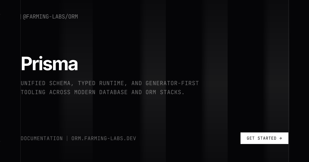 Prisma - Farming Labs ORM